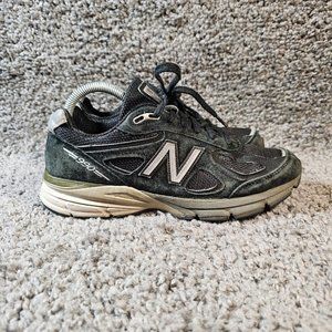 New Balance 990v4 Shoes Womens 8.5 D Black Sneaker W990BK4 USA Made Casual